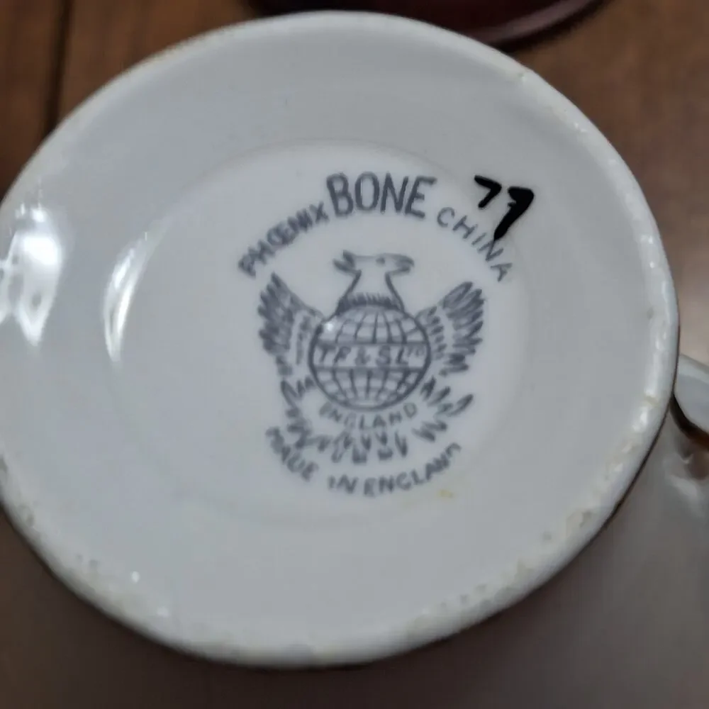 Vintage TF&S Ltd. Phoenix Bone China Tea Cup & Saucer Floral Yellow Daffodil